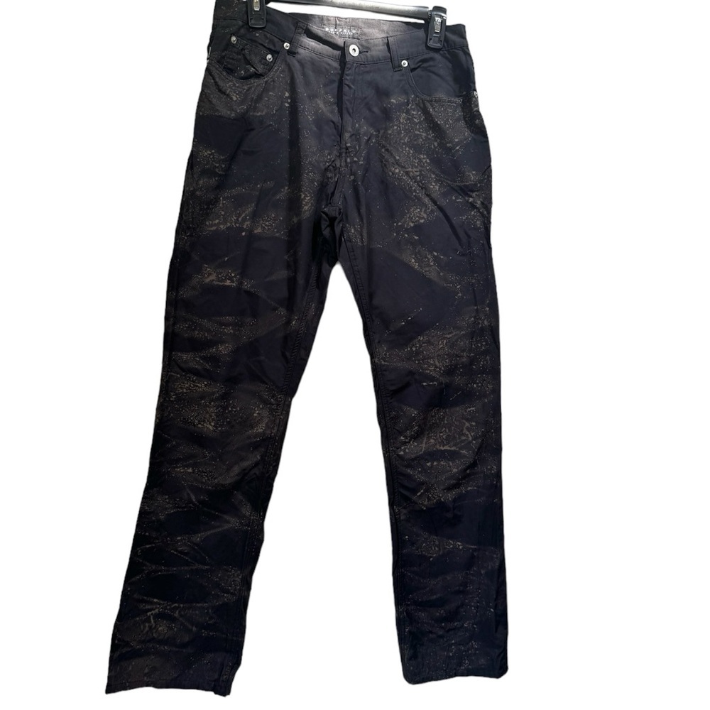 Buffalo DB Vintage Y2K Straight Leg Cotton Jeans Splatter Print Sheen Pants 10